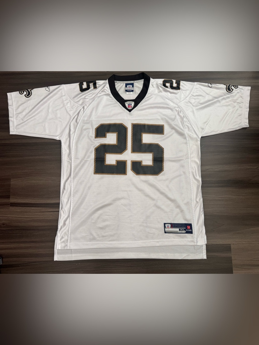 Reebok New Orleans Saints REGGIE BUSH #25 NFL Equipment Away Jersey Men’s XL
